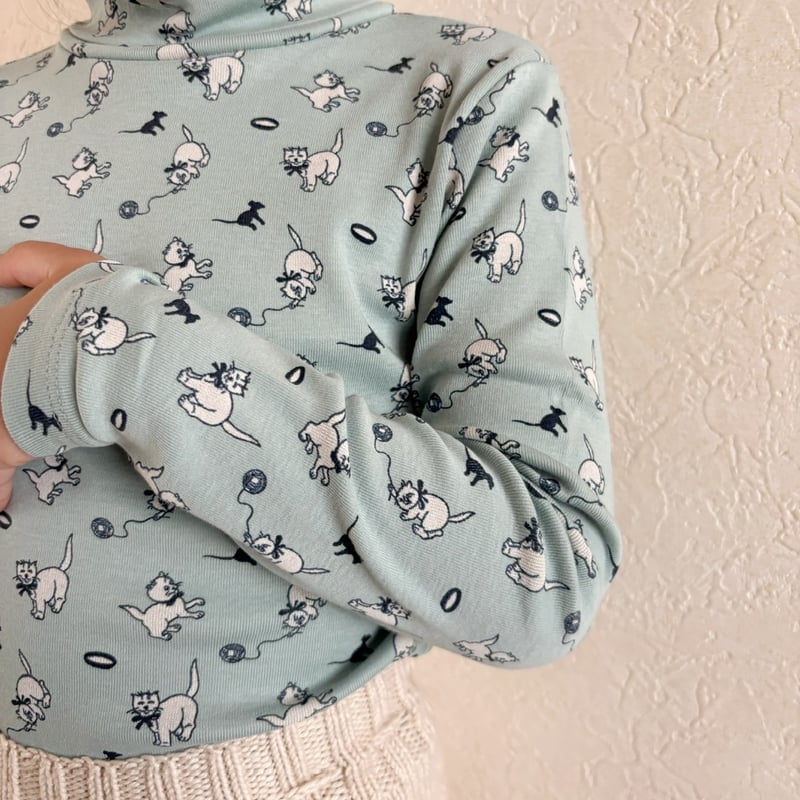 Misha & Puff Turtleneck - Sage Cat & Mouse | Ba