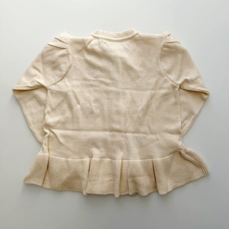 KongesSløjd　SOLEIL CARDIGAN GOTS - PEARLED IVORY