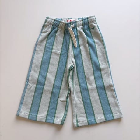 tiny cottons  Retro Stripes Blue Towel Pant