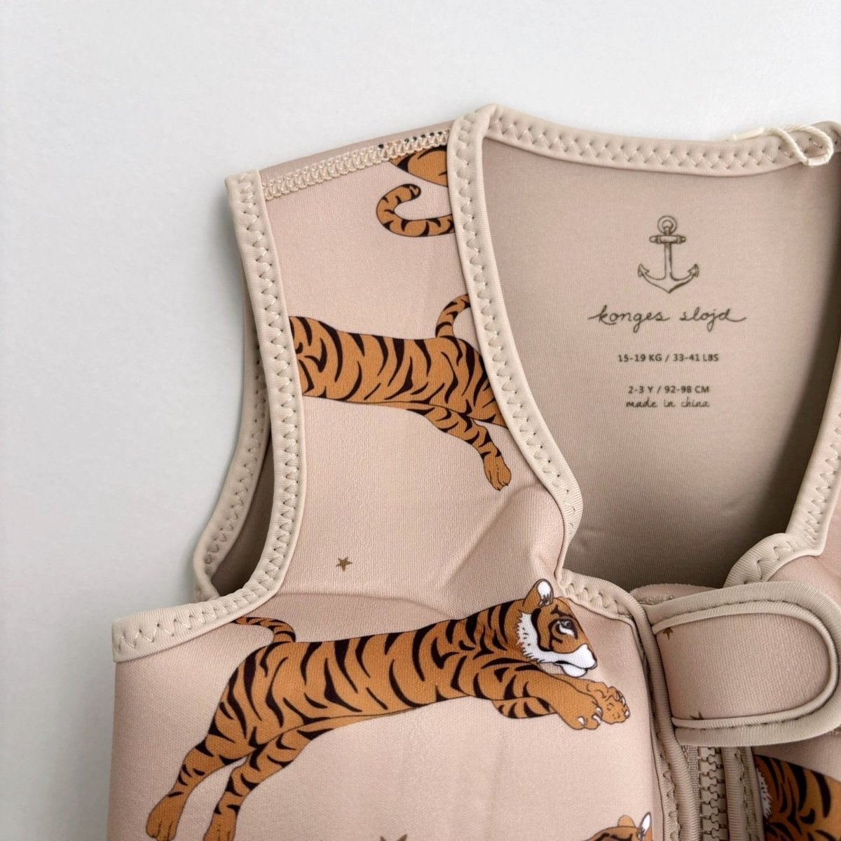 Konges Sløjd NEOPRENE FLOAT VEST - TIGER | Baby
