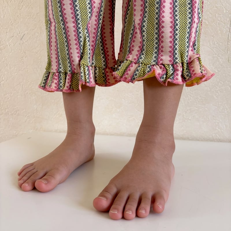 Misha & Puff RUFFLE PEDAL PUSHER - AURA VAQUERO