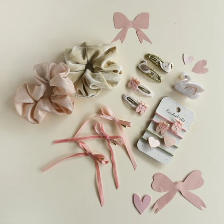 Rockahula Kids   Very Cutesy Long Bow Clips - pink