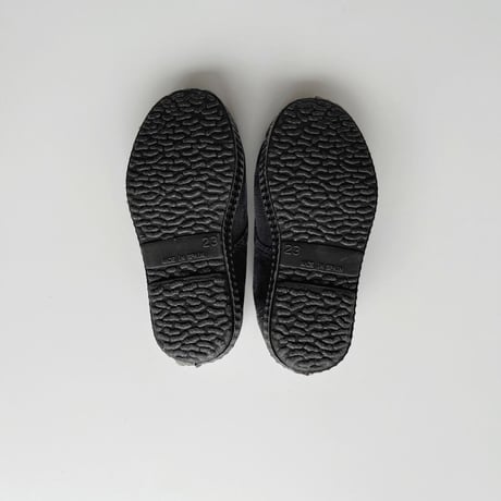 Cienta デッキシューズ EUR21-28 Blackムラ染め