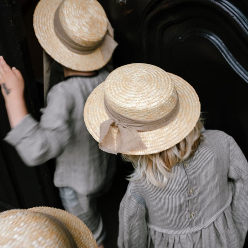 FROU FROU 麦わら帽子 sand サイズL FROU FROU THE BUCKET HAT - sand | Baby Style LAB