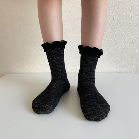 TOKIDOKI Socks ーBlack Glitter