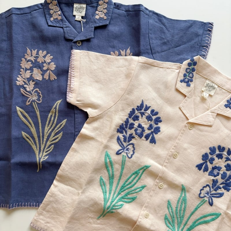 Apolina DONNY EMBROIDERED SHIRT - AZUL | Baby