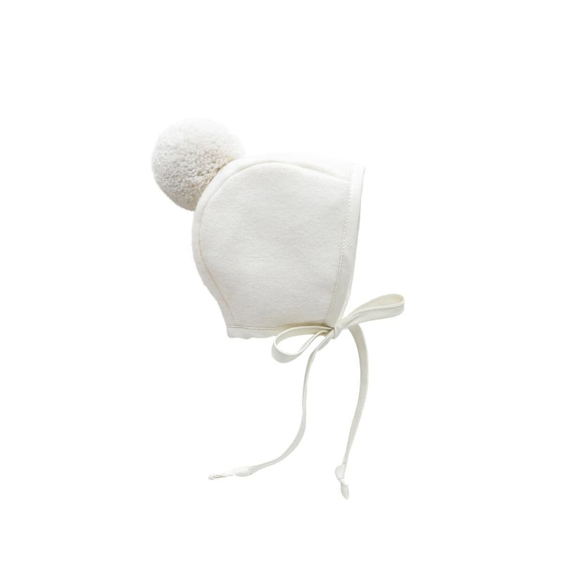 Briar Baby IVORY POM BONNET | Baby Style LAB