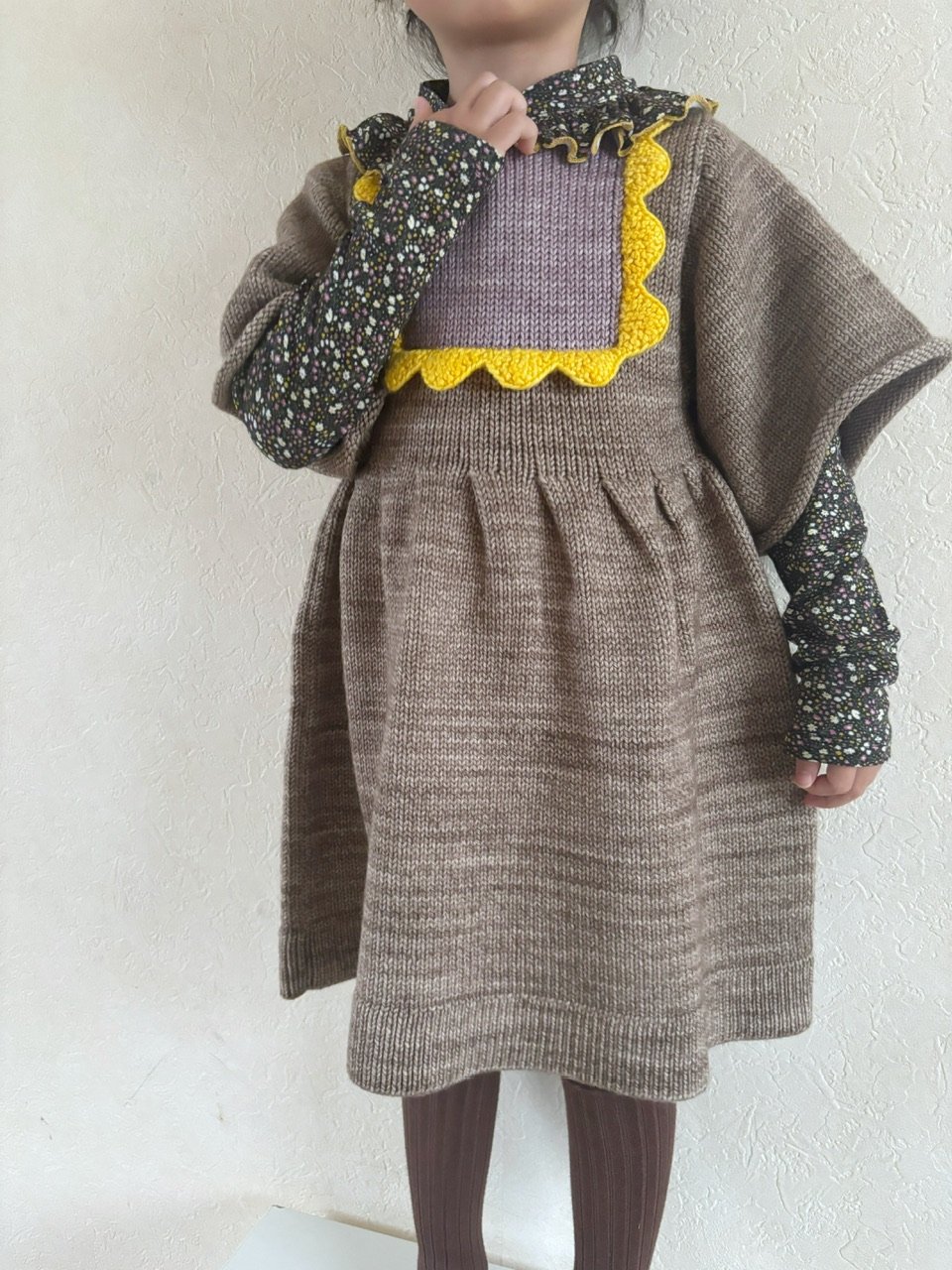 Misha & Puff Scallop Bib Dress - Brut | Baby St Misha & Puff Scallop Bib Dress - Brut | Baby St