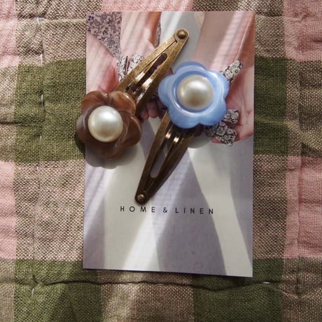 HOME&LINEN flower ピン