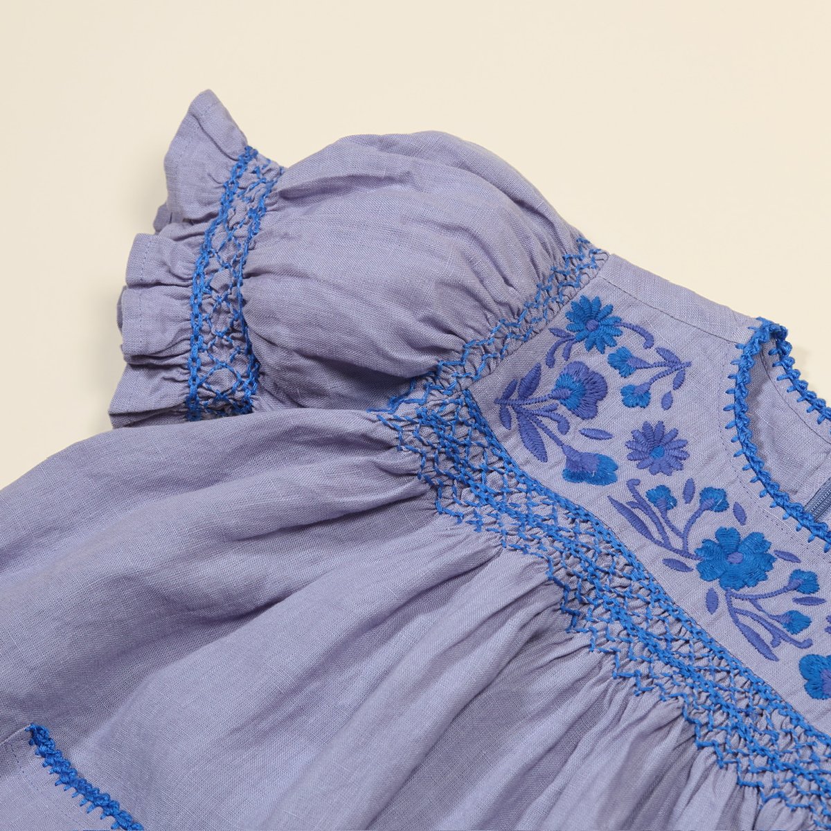 Apolina DORA DRESS - BLUE-LILAC | Baby Style LAB