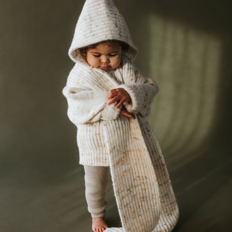 MABLI  BLEWOG HOODED SCARF -  MOSS SPECKLE