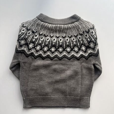 FUB  Fair Isle Sweater  - Beige melange