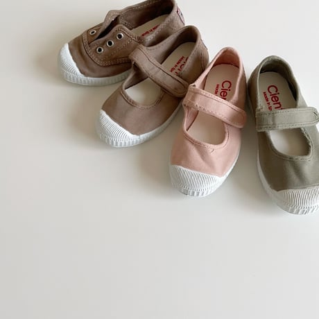 Cienta デッキシューズ EUR24-28 beige ムラ染め
