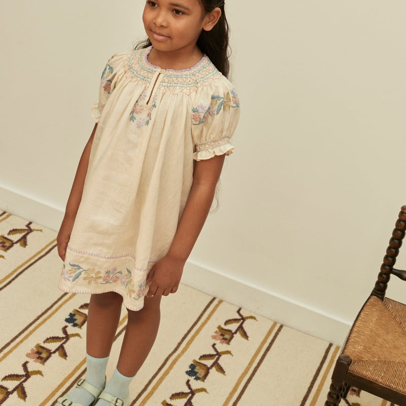 Apolina VERNA SMOCK DRESS - CREAM | Baby Style