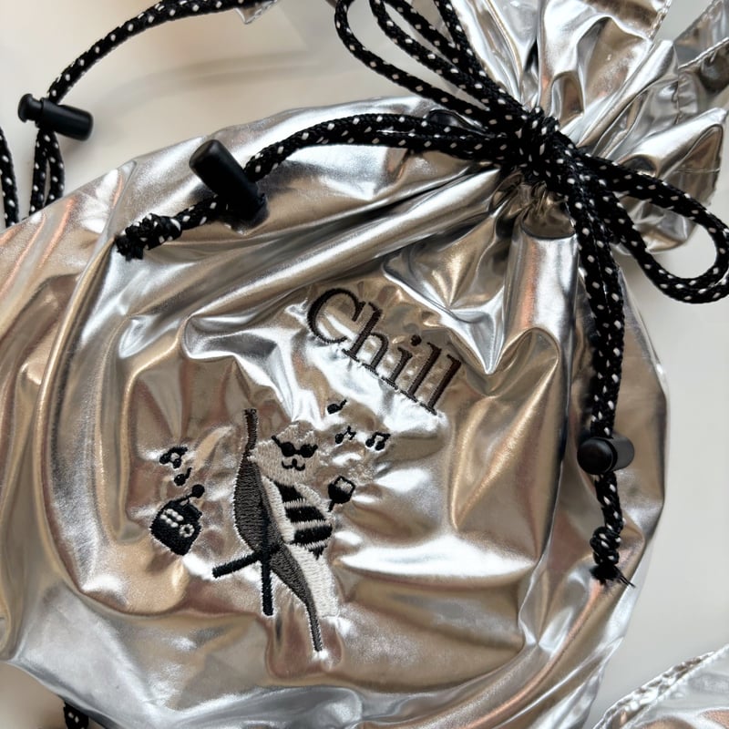 新品未開封♡BabyStyleLABドローイングバッグ メタリックシルバー M ドローイングバッグ Mサイズ(取っ手付き) | Baby Style LAB