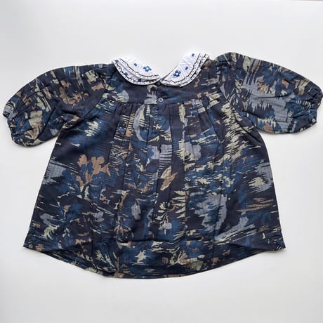 CARAMEL TILIA BABY DRESS 12M-2Y-TAPESTRY FLORAL BLUE