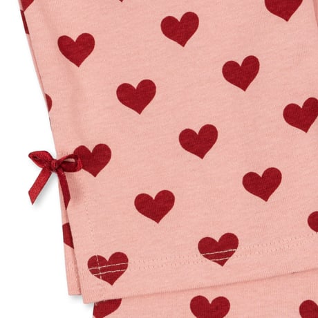Konges Sløjd 　DREY SLIT PANTS GOTS - AMOUR ROUGE