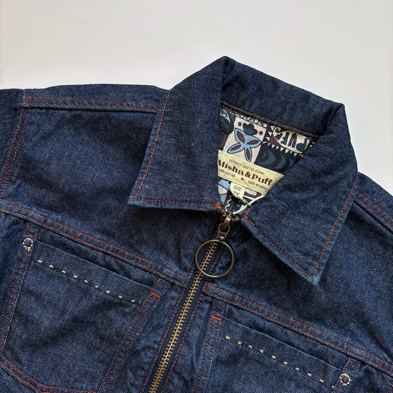 Misha & Puff Zip Jacket - Indigo Denim | Baby S
