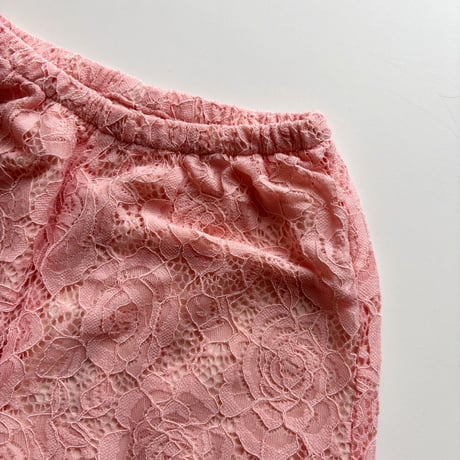 tiny cottons LACE FABRIC PANT - pink