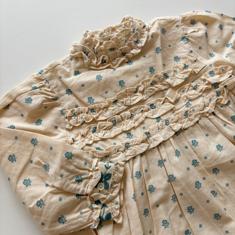 n*t様 apolina Cece Dress Folk Calico Apolina◇ Cece Smock Dress - Meadow Calico Ribbon - MaRiet