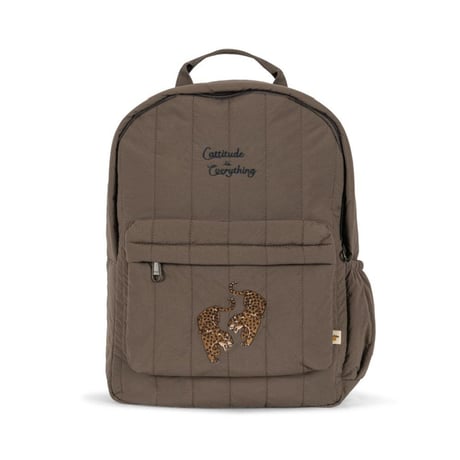 KongesSløjd JUNO QUILTED BACKPACK MIDI - WALNUT