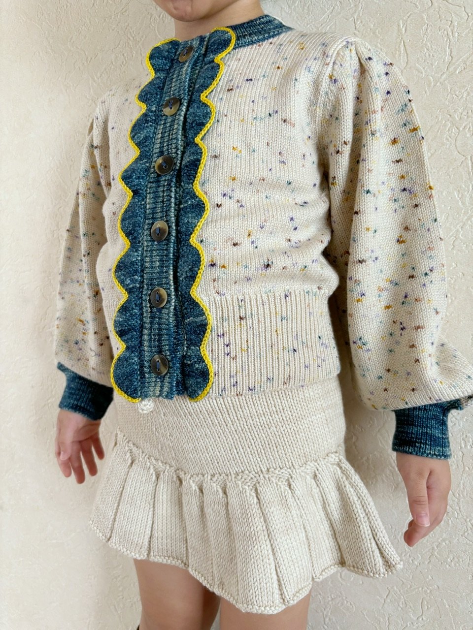 Misha & Puff Elizabeth Cardigan - Iris Confetti 