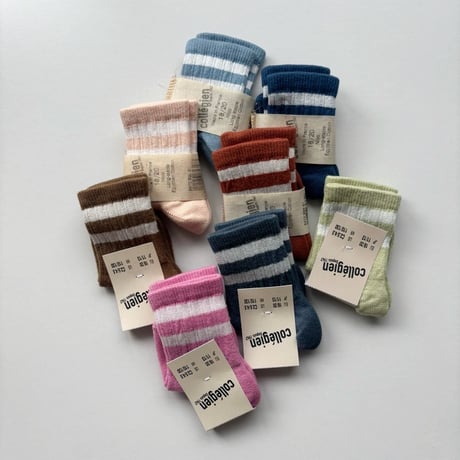 Collegien Nico - Ribbed Varsity Crew Socks