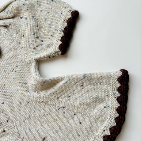 Misha & Puff　Crochet Trim Puff Top - Iris Confetti