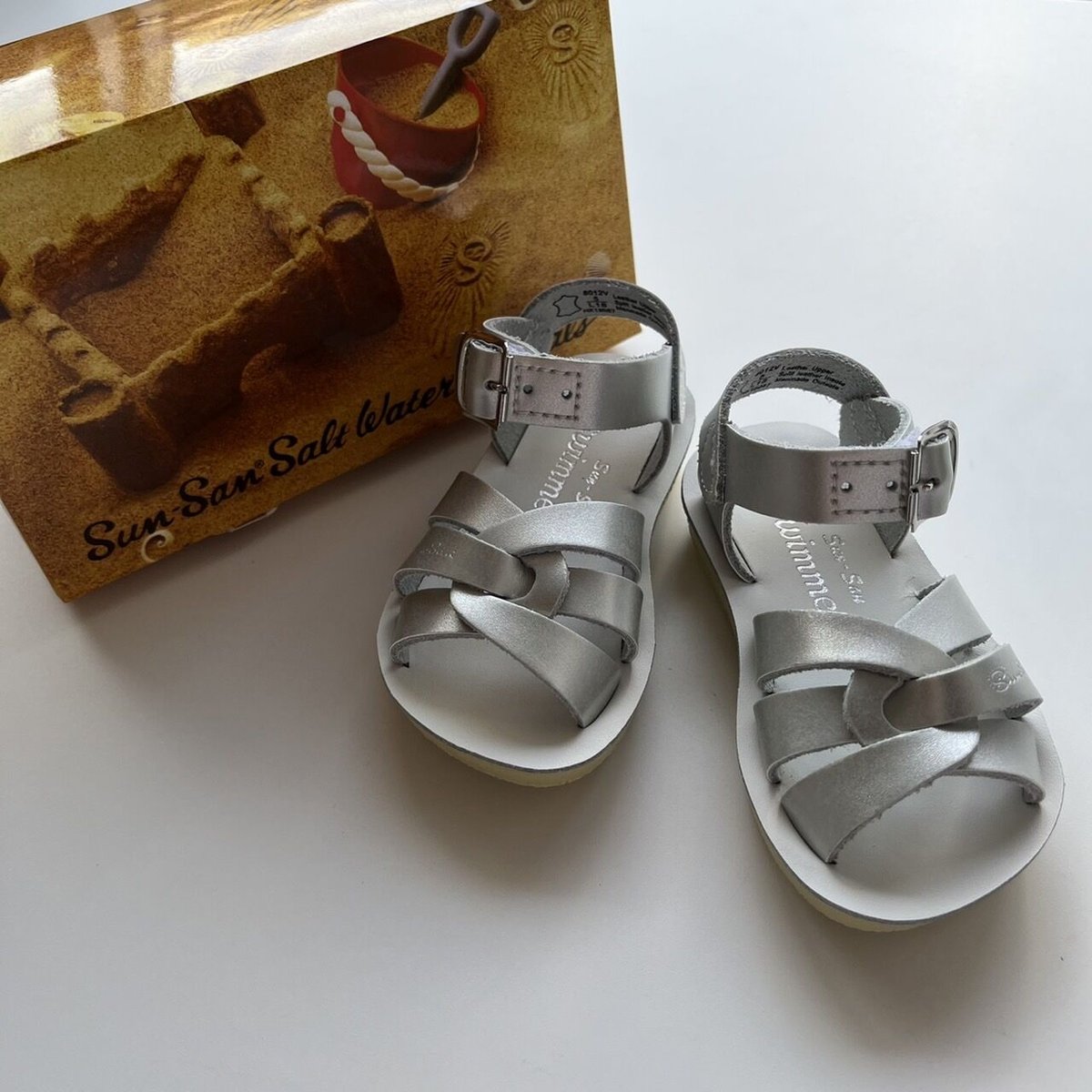 Salt Water Sandals Swimmer - Silver US5-8 | Bab