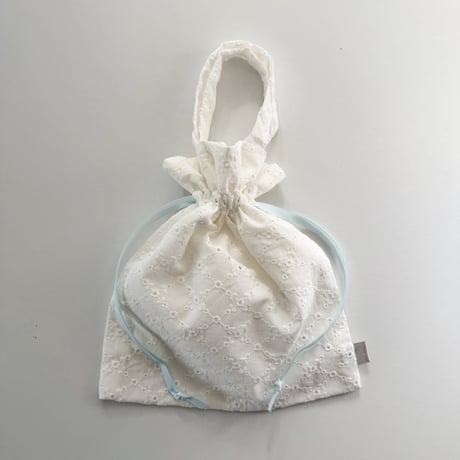 ドローイングバッグ lace embroidery グログラン Miniサイズ