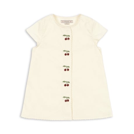 Konges Sløjd　EVIA CHERRY DRESS GOTS - CLOUD CREAM