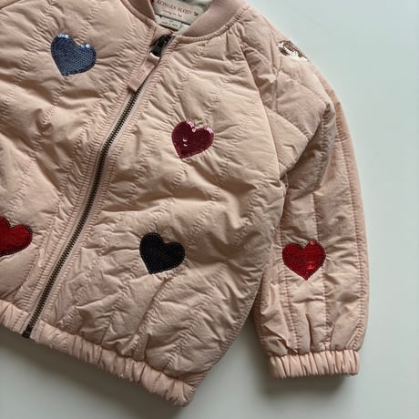 KongesSløjd　JUNO SEQUIN BOMBER JACKET - CAMEO ROSE