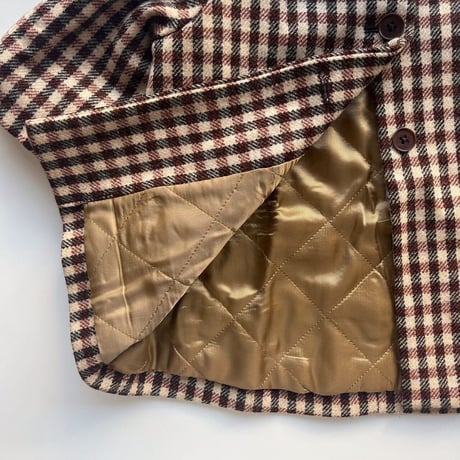 CARAMEL  CHEE BABY COAT - BROWN/CREAM CHECK