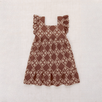 Misha & Puff　RUFFLE SLEEVE DRESS - COLA FLORA TIERRA