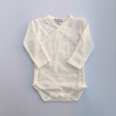 Bebe Oganic　Blooms Wrap Onesie Pearl