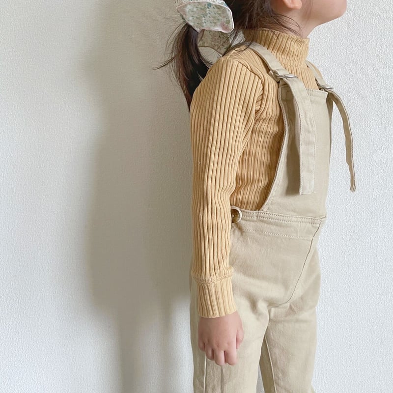 twin collective kids overall ベージュ-