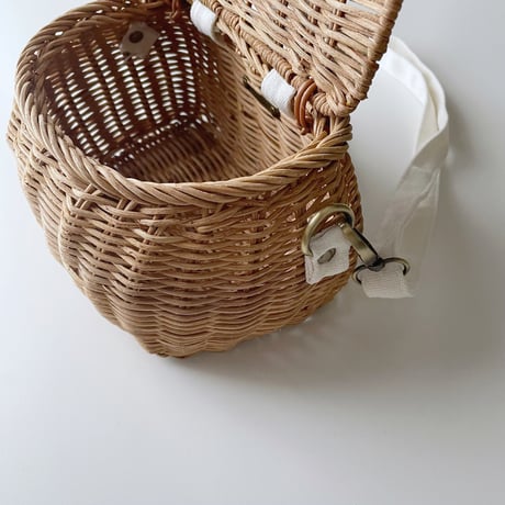 Olli Ella  MINI CHARI RATTAN BAG-Natural