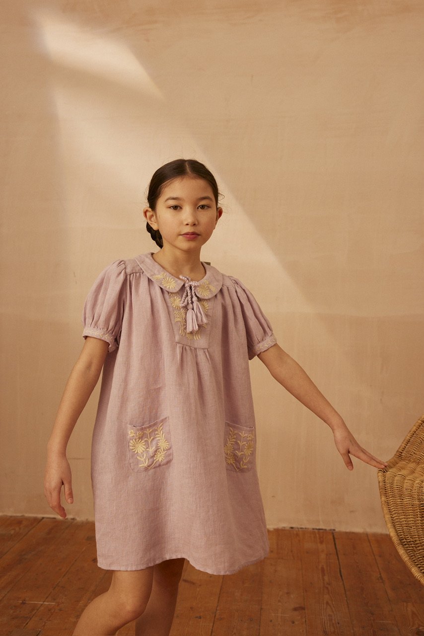 Apolina NORA DRESS - LAVENDER | Baby Style LAB