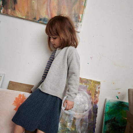 FUB Pointelle Skirt - dark navy
