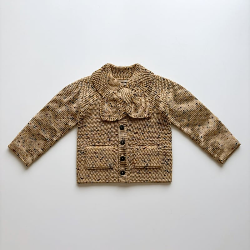 Misha & Puff Scout Cardigan - Camel confetti |