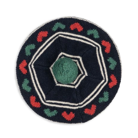 Konges Sløjd 　BELOU KNIT BERET - HEARTS