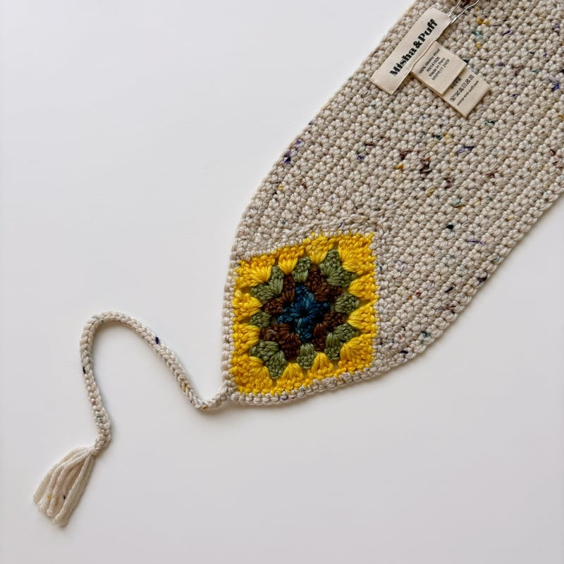 Misha & Puff Crochet Headwarmer - Iris Confetti