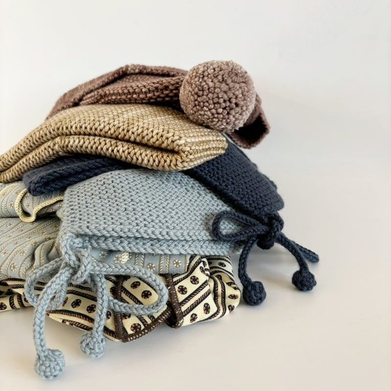 Misha & Puff Baby Garter Hat - Pebble | Baby St