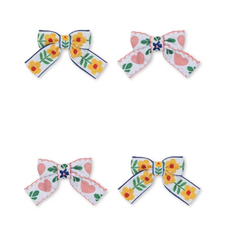 Konges Sløjd　4 PACK BOW HAIR CLIPS