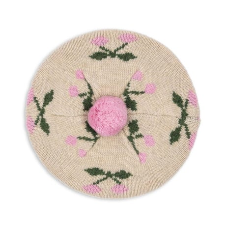 Konges Sløjd 　BELOU KNIT BERET - CHERRY