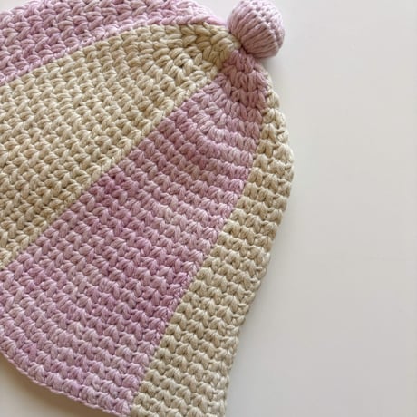 Misha & Puff　BABY CROCHET TULIP HAT - AURA