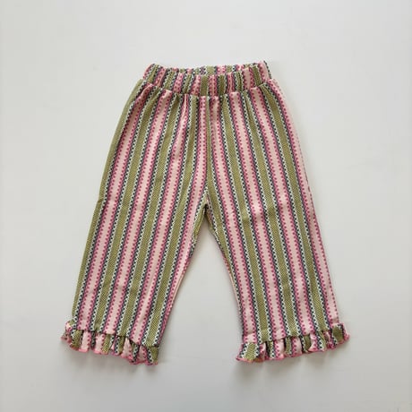 Misha & Puff　RUFFLE PEDAL PUSHER - AURA VAQUERO STRIPE
