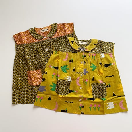 Misha & Puff　Nanna Tunic - Pistachio Flower Dot