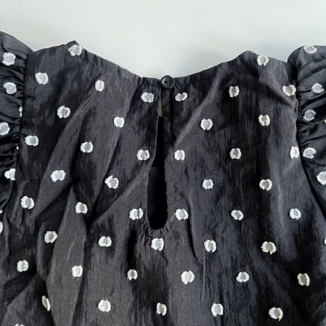 NORALEE　CHLOE DRESS - BLACK&IVORY DOT