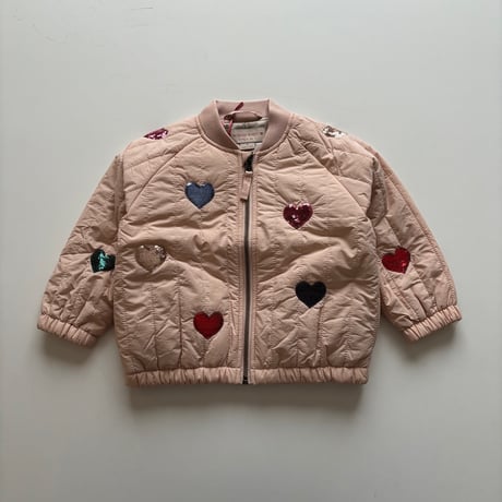 KongesSløjd　JUNO SEQUIN BOMBER JACKET - CAMEO ROSE